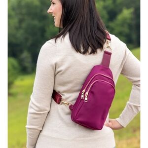 Elegant Burgundy. Women's Crossbody Bag